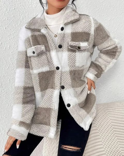 Brooklyn | Veste à Boutons Carreaux