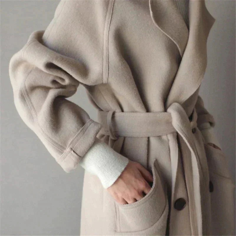VICTORIA - MANTEAU LONG ÉLÉGANT