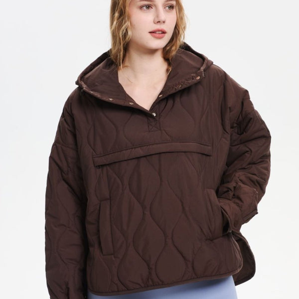 SAULE | VESTE CAPUCHE QUILTÉE RÉSISTANTE À L'EAU