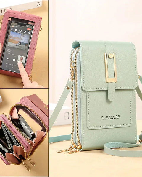 Alessia™| Sac bandoulière avec téléphone mobile