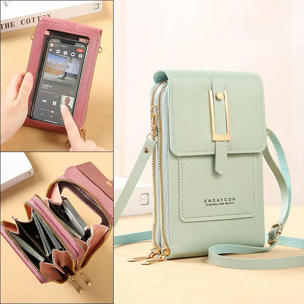 Alessia™| Sac bandoulière avec téléphone mobile